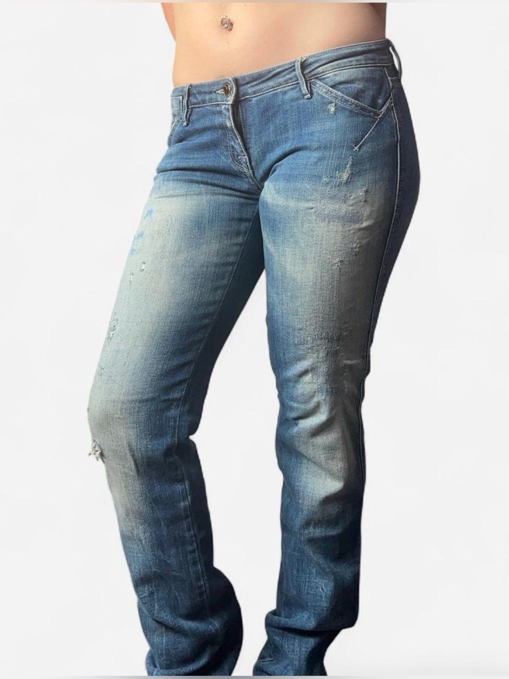 Vintage Miss Sixty Lowrise Faded Jeans